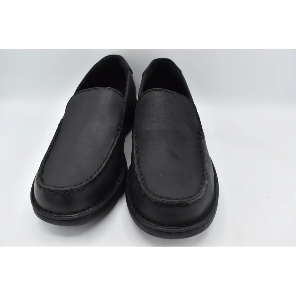 Born Mariner Loafers Mens 11 Black Full Grain Leather Slip On Moc Toe Shoe NEW